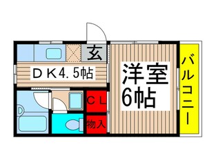 加賀ハイツＡの物件間取画像